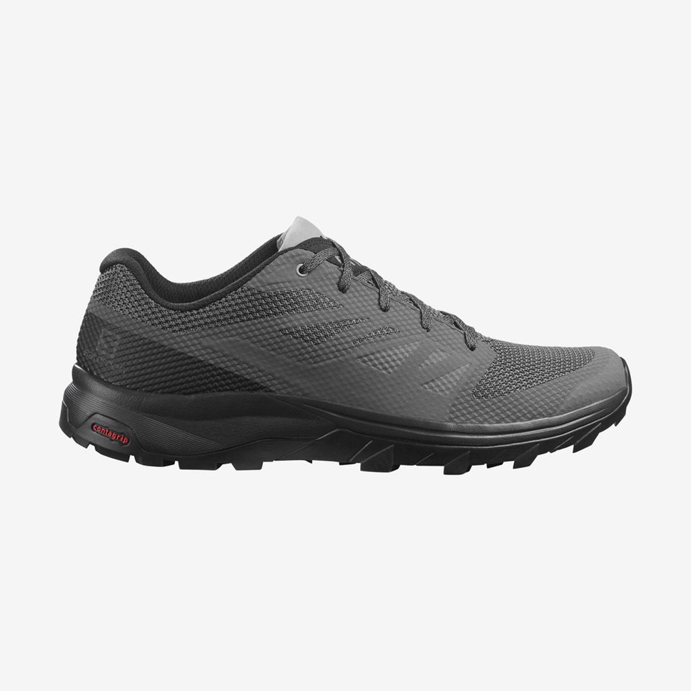 SALOMON OUTLINE Philippines - Men's Hiking Shoes - Black | 036541-EWU